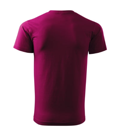 MALFINI BASIC Men's T-shirt in fuchsia red - promotional clothing printed with your company logo