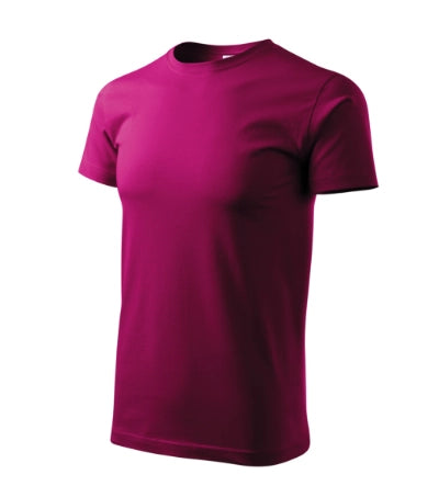 MALFINI BASIC Men's T-shirt in fuchsia red - promotional clothing printed with your company logo