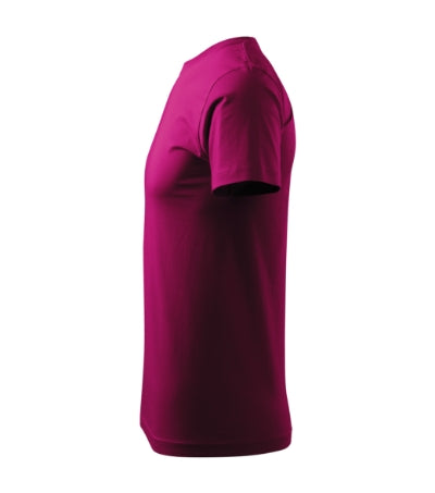 MALFINI BASIC Men's T-shirt in fuchsia red - promotional clothing printed with your company logo