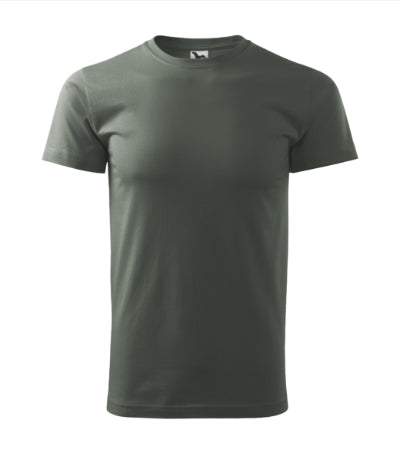 MALFINI BASIC Men's T-shirt in castor gray - promotional clothing printed with your company logo