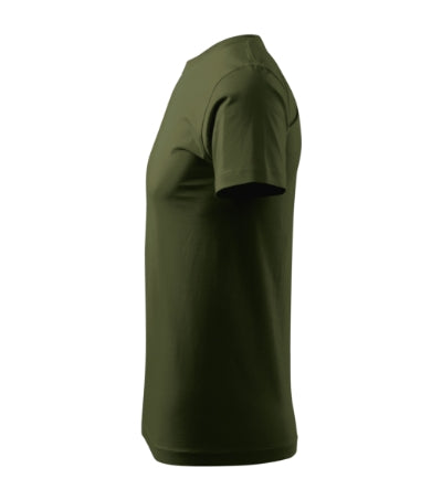 MALFINI BASIC Men's T-shirt in military - promotional clothing printed with your company logo