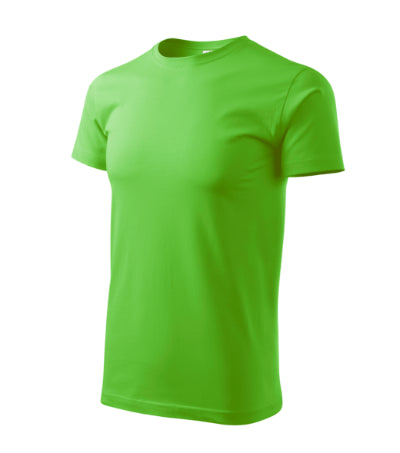 MALFINI BASIC Men's T-shirt in apple green - promotional clothing printed with your company logo