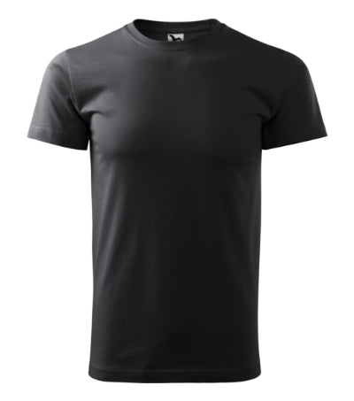 MALFINI BASIC Men's T-shirt in ebony gray - promotional clothing printed with your company logo