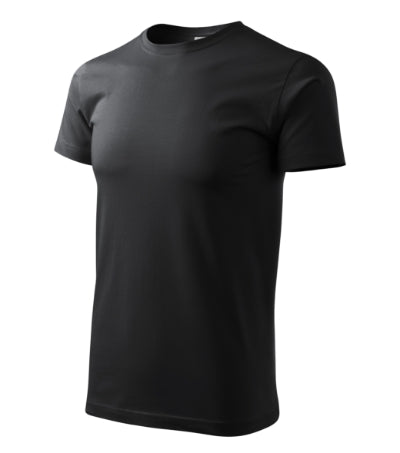 MALFINI BASIC Men's T-shirt in ebony gray - promotional clothing printed with your company logo