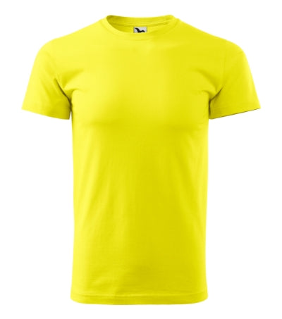 MALFINI BASIC Men's T-shirt in lemon - promotional clothing printed with your company logo