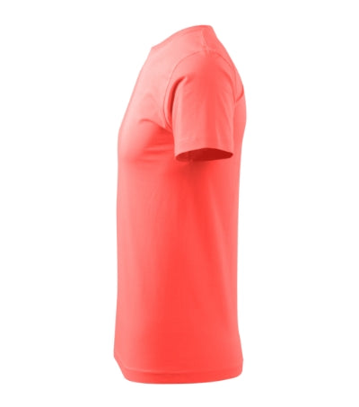 MALFINI BASIC Men's T-shirt in coral - promotional clothing printed with your company logo
