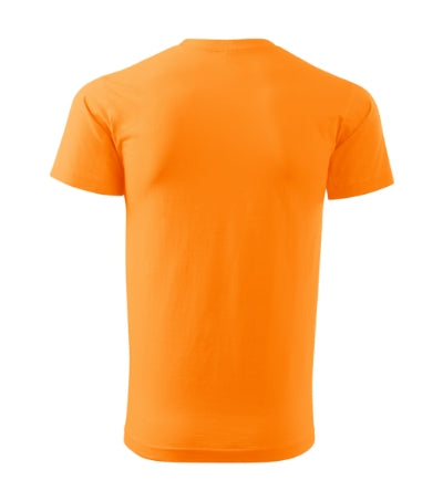 MALFINI BASIC Men's T-shirt in tangerine orange - promotional clothing printed with your company logo