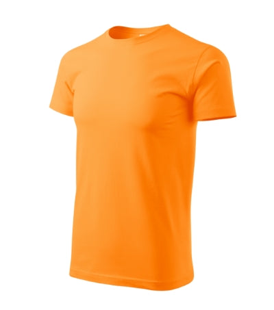 MALFINI BASIC Men's T-shirt in tangerine orange - promotional clothing printed with your company logo