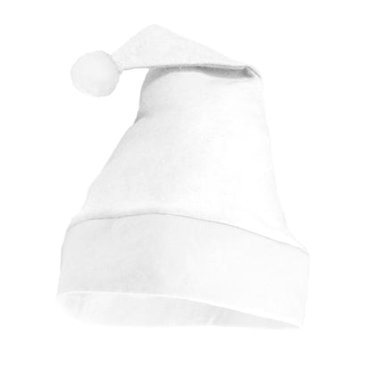 Stamina SANTA Polyester / fleece christmas decoration in white - promotional merchandise printed with your company logo