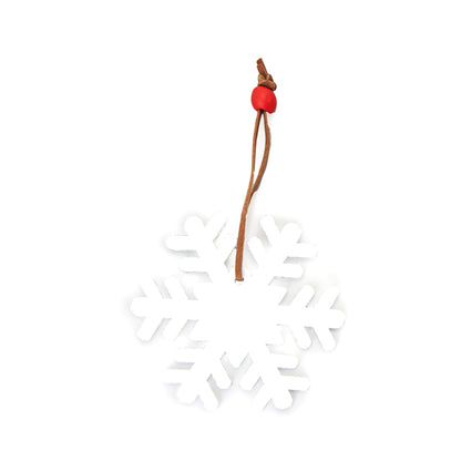 Stamina ABEND Polyester christmas decoration in snowflake - promotional merchandise printed with your company logo