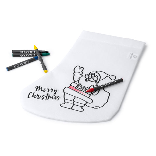 Stamina RENO Non-woven fabric christmas decoration in white - promotional merchandise printed with your company logo