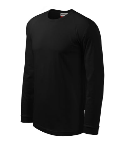 RIMECK STREET LS Unisex T-shirt in black - promotional clothing printed with your company logo