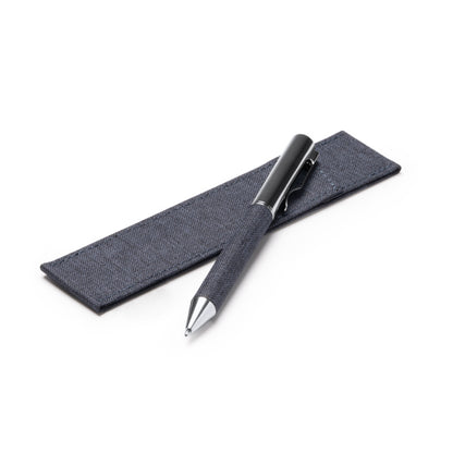 Stamina BRAMAN Recycled polyester (RPET) ball pen in black - promotional merchandise printed with your company logo