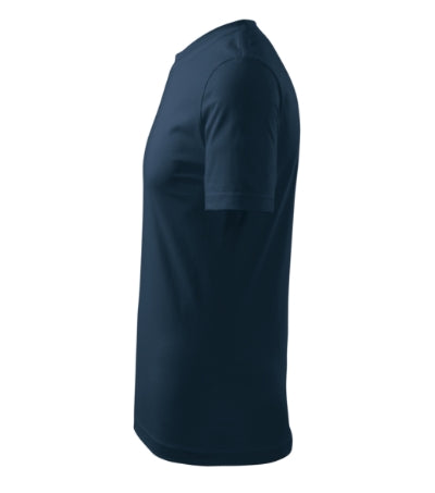 MALFINI CLASSIC NEW Men's T-shirt in navy blue - promotional clothing printed with your company logo