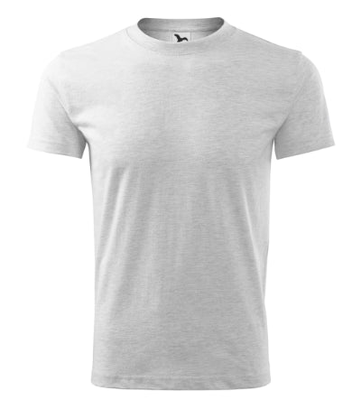 MALFINI CLASSIC NEW Men's T-shirt in ash melange - promotional clothing printed with your company logo
