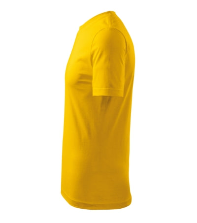 MALFINI CLASSIC NEW Men's T-shirt in yellow - promotional clothing printed with your company logo