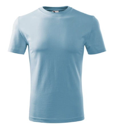 MALFINI CLASSIC NEW Men's T-shirt in sky blue - promotional clothing printed with your company logo