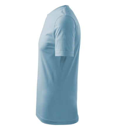 MALFINI CLASSIC NEW Men's T-shirt in sky blue - promotional clothing printed with your company logo