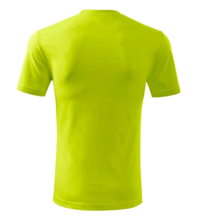 MALFINI CLASSIC NEW Men's T-shirt in lime punch - promotional clothing printed with your company logo