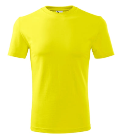 MALFINI CLASSIC NEW Men's T-shirt in lemon - promotional clothing printed with your company logo