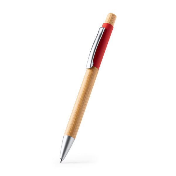 Stamina OSIRIS Bamboo ball pen in white - promotional merchandise printed with your company logo