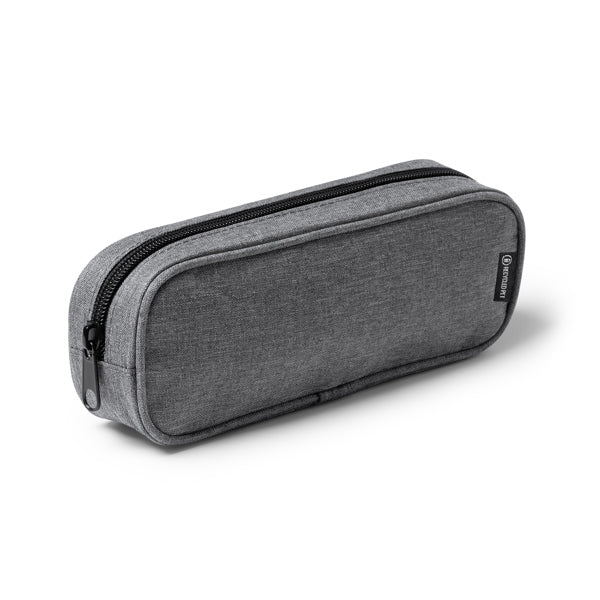 Stamina MONTU RPET pencil case in black - promotional merchandise printed with your company logo