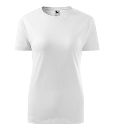 MALFINI CLASSIC NEW Women's T-shirt in white - promotional clothing printed with your company logo