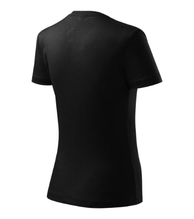 MALFINI CLASSIC NEW Women's T-shirt in black - promotional clothing printed with your company logo