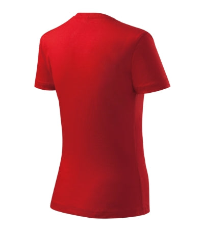 MALFINI CLASSIC NEW Women's T-shirt in red - promotional clothing printed with your company logo