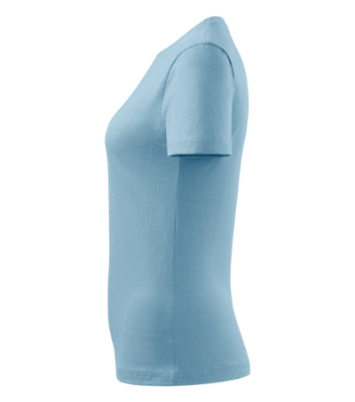 MALFINI CLASSIC NEW Women's T-shirt in sky blue - promotional clothing printed with your company logo