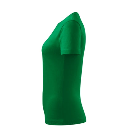 MALFINI CLASSIC NEW Women's T-shirt in kelly green - promotional clothing printed with your company logo