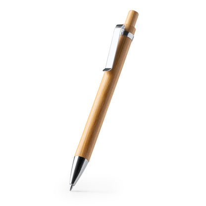 Stamina BAMBIK Bamboo ball pen in beige - promotional merchandise printed with your company logo
