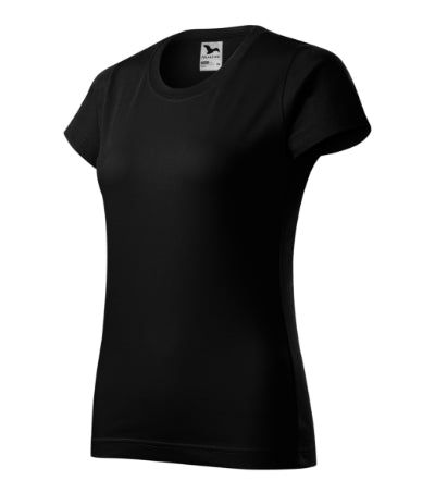MALFINI BASIC Women's T-shirt in black - promotional clothing printed with your company logo