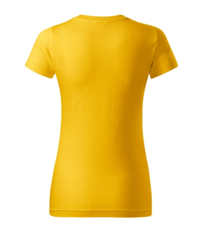 MALFINI BASIC Women's T-shirt in yellow - promotional clothing printed with your company logo