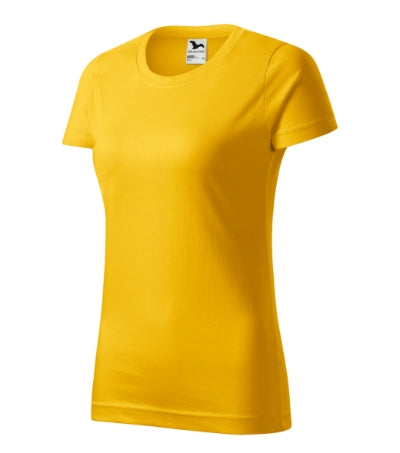 MALFINI BASIC Women's T-shirt in yellow - promotional clothing printed with your company logo
