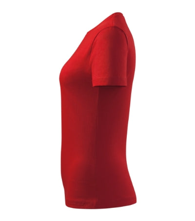 MALFINI BASIC Women's T-shirt in red - promotional clothing printed with your company logo
