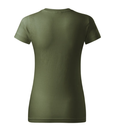 MALFINI BASIC Women's T-shirt in khaki - promotional clothing printed with your company logo