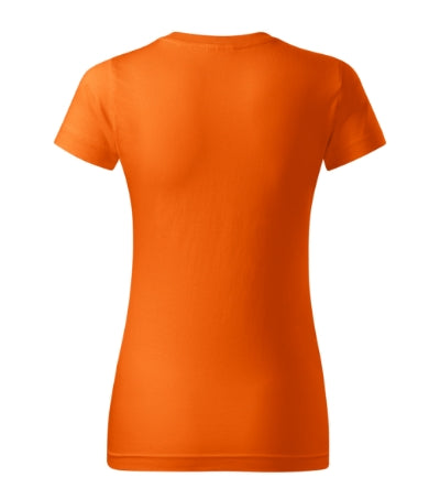 MALFINI BASIC Women's T-shirt in orange - promotional clothing printed with your company logo