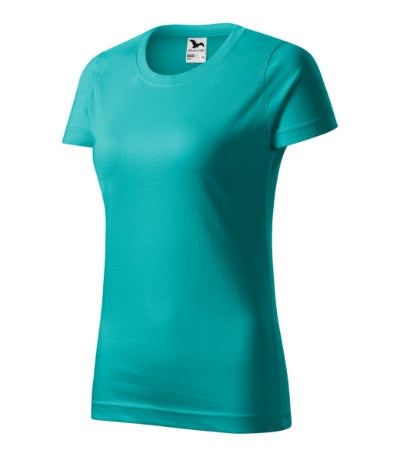 MALFINI BASIC Women's T-shirt in emerald - promotional clothing printed with your company logo