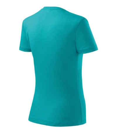 MALFINI BASIC Women's T-shirt in emerald - promotional clothing printed with your company logo