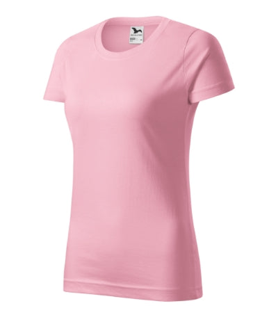 MALFINI BASIC Women's T-shirt in pink - promotional clothing printed with your company logo