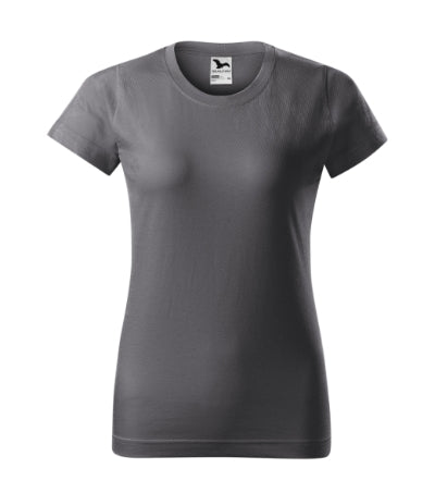MALFINI BASIC Women's T-shirt in steel gray - promotional clothing printed with your company logo