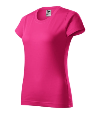 MALFINI BASIC Women's T-shirt in magenta - promotional clothing printed with your company logo