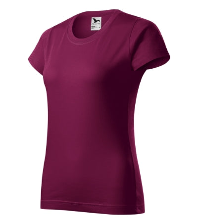 MALFINI BASIC Women's T-shirt in rhododendron - promotional clothing printed with your company logo