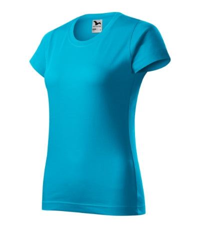 MALFINI BASIC Women's T-shirt in blue atoll - promotional clothing printed with your company logo