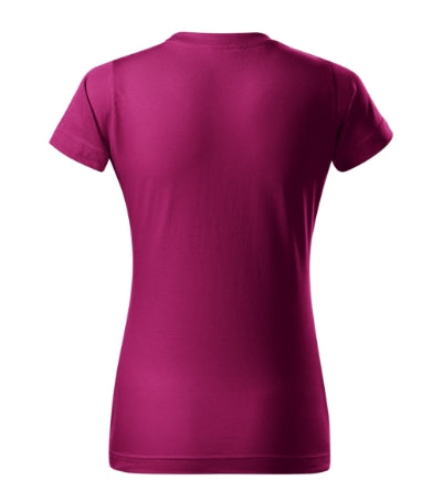MALFINI BASIC Women's T-shirt in fuchsia red - promotional clothing printed with your company logo