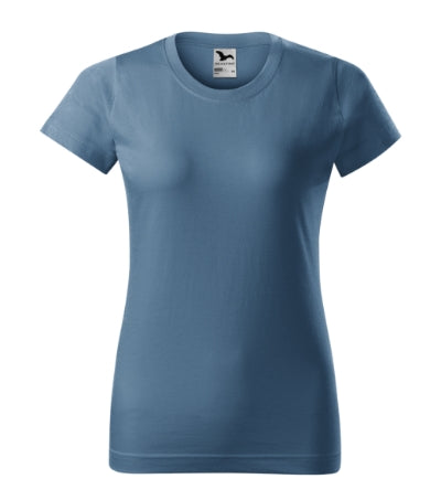 MALFINI BASIC Women's T-shirt in denim - promotional clothing printed with your company logo