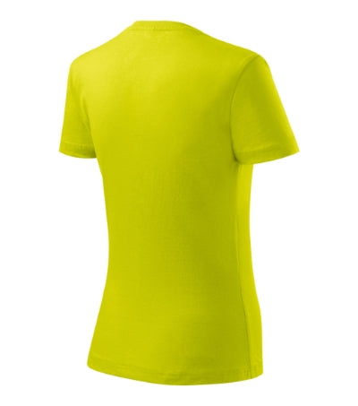 MALFINI BASIC Women's T-shirt in lime punch - promotional clothing printed with your company logo