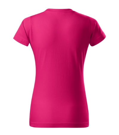 MALFINI BASIC Women's T-shirt in raspberry - promotional clothing printed with your company logo
