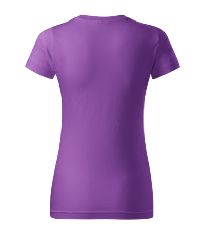 MALFINI BASIC Women's T-shirt in purple - promotional clothing printed with your company logo